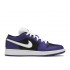 AIR JORDAN 1 LOW GS BLACK COURT PURPLE  553560 501