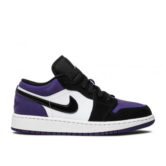 AIR JORDAN 1 LOW GS COURT PURPLE BKCK  553560 125