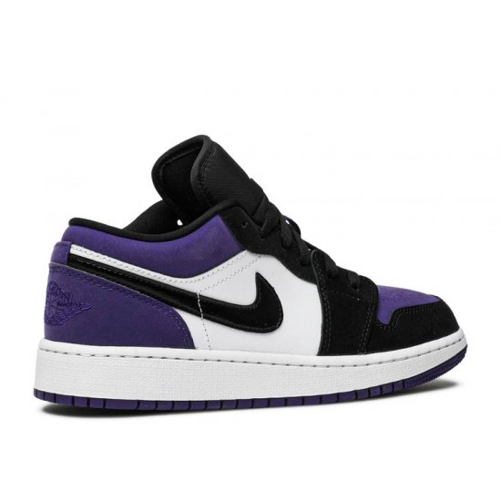 AIR JORDAN 1 LOW GS COURT PURPLE BKCK  553560 125