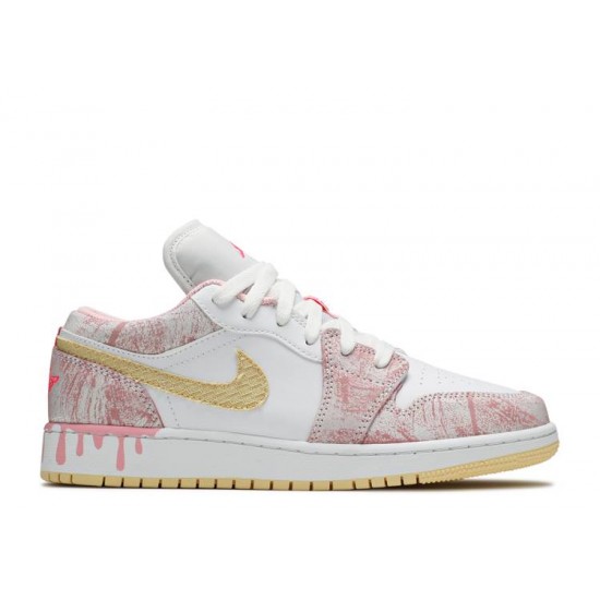 AIR JORDAN 1 LOW GS STRAWBERRY ICE CREAM  cw7104 601