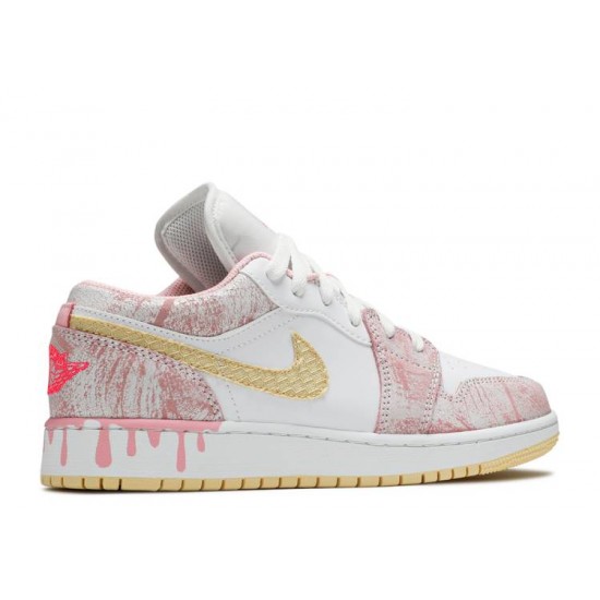 AIR JORDAN 1 LOW GS STRAWBERRY ICE CREAM  cw7104 601