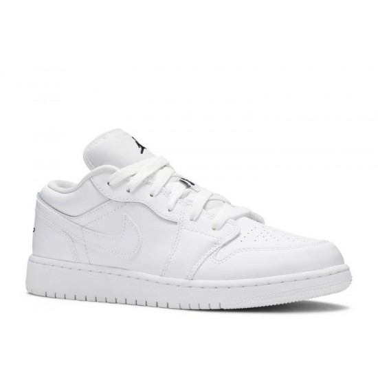 AIR JORDAN 1 LOW GS WHITE BLACK  553560 101