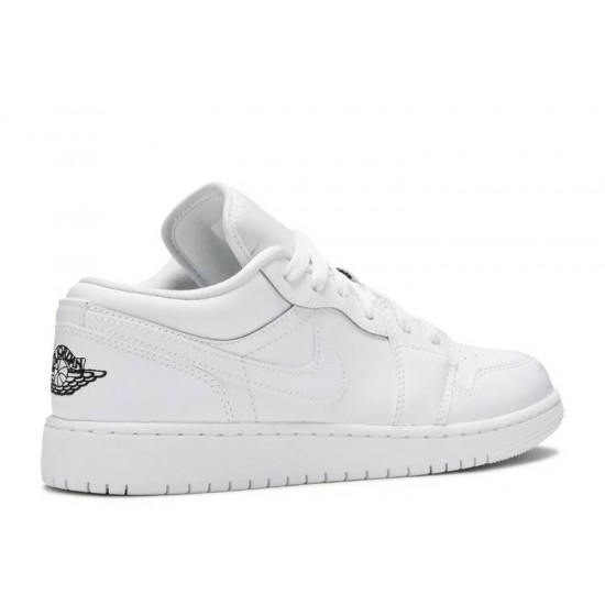 AIR JORDAN 1 LOW GS WHITE BLACK  553560 101