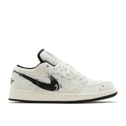 AIR JORDAN 1 LOW SE GS PAINT SPLATTER  dh3295 100