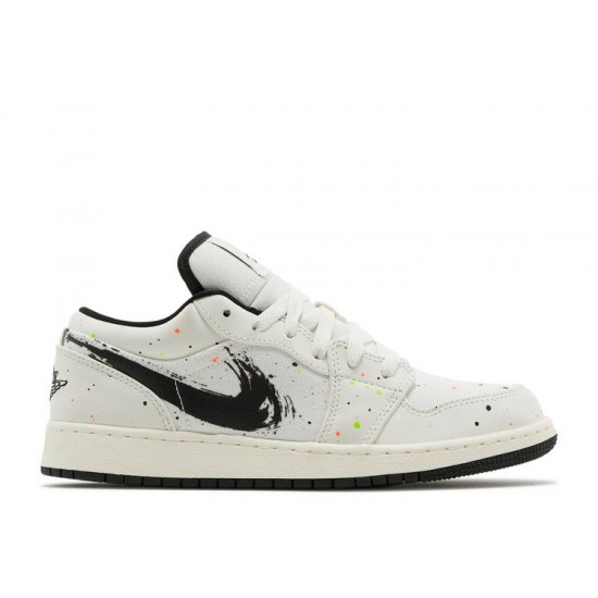 AIR JORDAN 1 LOW SE GS PAINT SPLATTER  dh3295 100