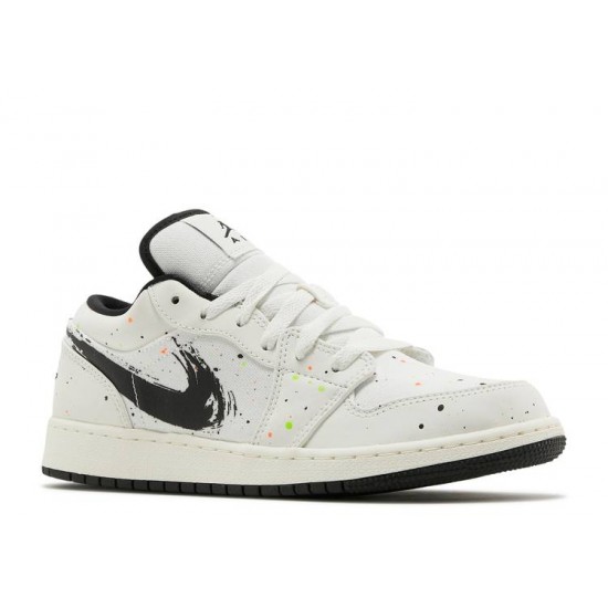 AIR JORDAN 1 LOW SE GS PAINT SPLATTER  dh3295 100