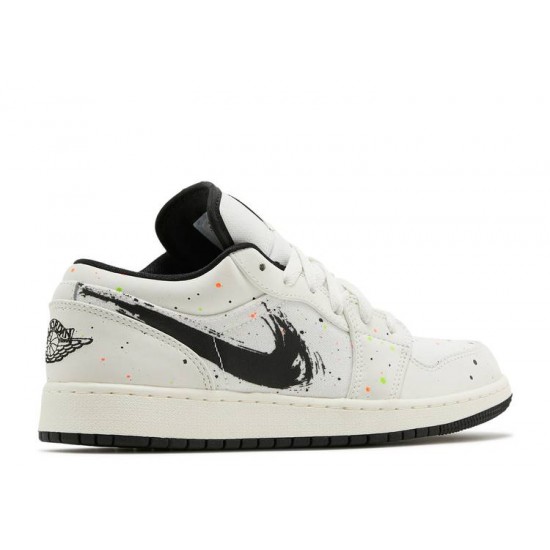 AIR JORDAN 1 LOW SE GS PAINT SPLATTER  dh3295 100