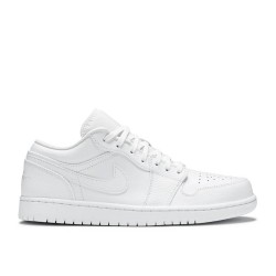 AIR JORDAN 1 LOW TRIPLE WHITE  553558 112