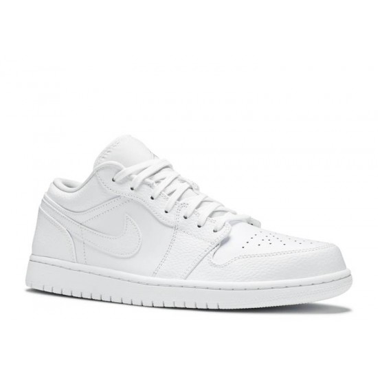 AIR JORDAN 1 LOW TRIPLE WHITE  553558 112