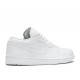 AIR JORDAN 1 LOW TRIPLE WHITE  553558 112