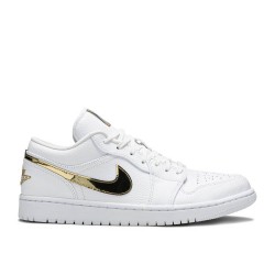 WMNS AIR JORDAN 1 RETRO LOW WHITE METALLIC GOLD  cz4776 100