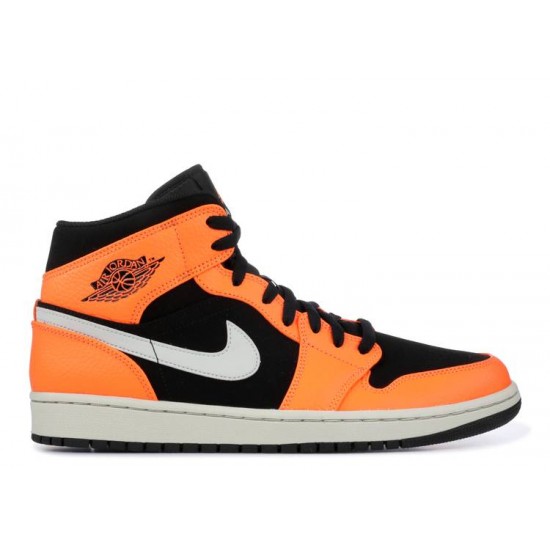 AIR JORDAN 1 MID BLACK CONE  554724 062