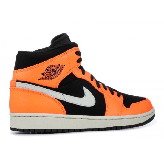 AIR JORDAN 1 MID BLACK CONE  554724 062