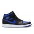 AIR JORDAN 1 MID BLACK HYPER ROYAL  554724 068