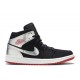 AIR JORDAN 1 MID BLACK METALLIC SILVER  554724 057