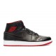 AIR JORDAN 1 MID BLACK RED  554724 028