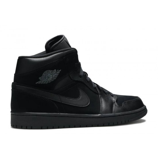 AIR JORDAN 1 MID BLACK  554724 030