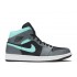 AIR JORDAN 1 MID GREY AQUA  554724 063