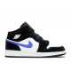 AIR JORDAN 1 MID GS BLACK RACER BLUE  554725 084