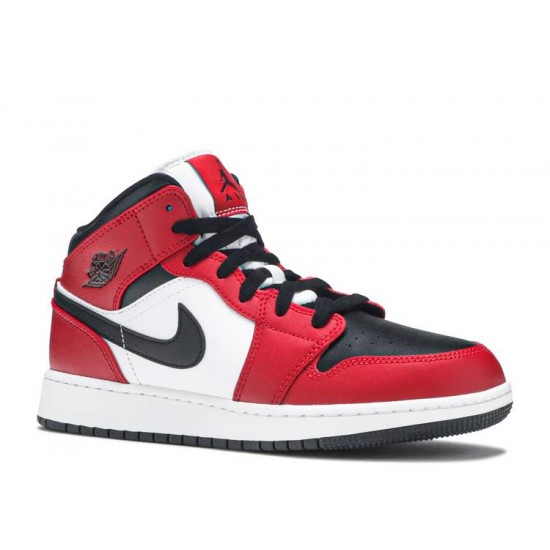 AIR JORDAN 1 MID GS CHICAGO BLACK TOE  554725 069