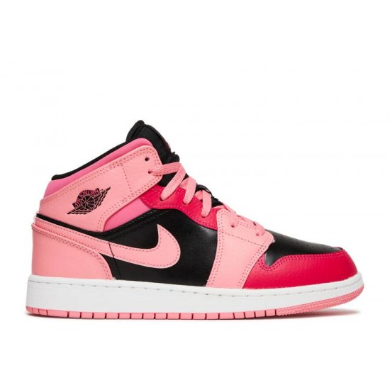 AIR JORDAN 1 MID GS CORAL CHALK  554725 662