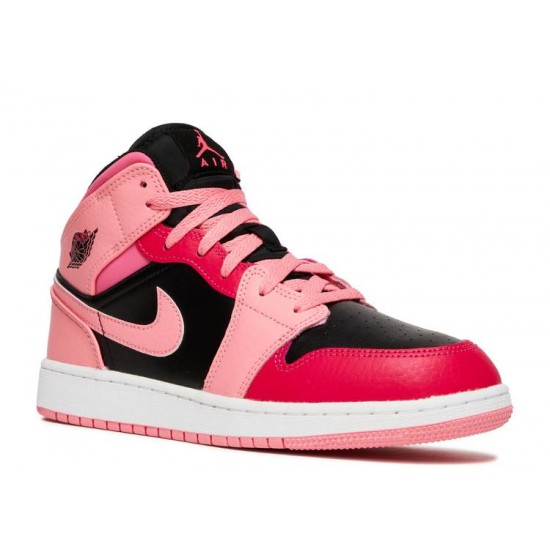 AIR JORDAN 1 MID GS CORAL CHALK  554725 662