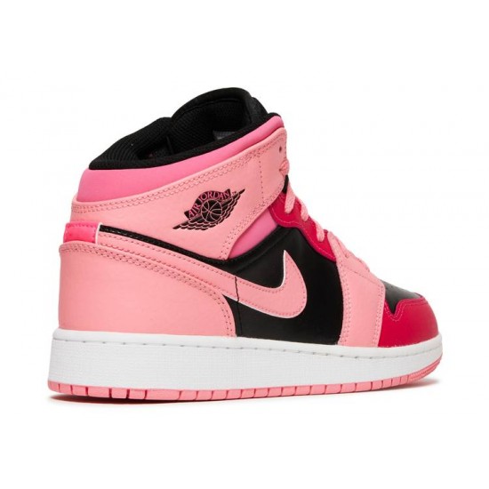 AIR JORDAN 1 MID GS CORAL CHALK  554725 662