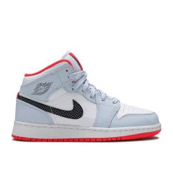 AIR JORDAN 1 MID GS HALF BLUE  555112 400