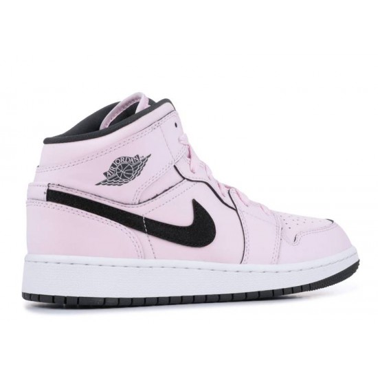 AIR JORDAN 1 MID GS PINK FOAM  555112 601