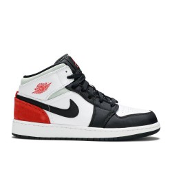 AIR JORDAN 1 MID GS RED MINT  bq6931 100