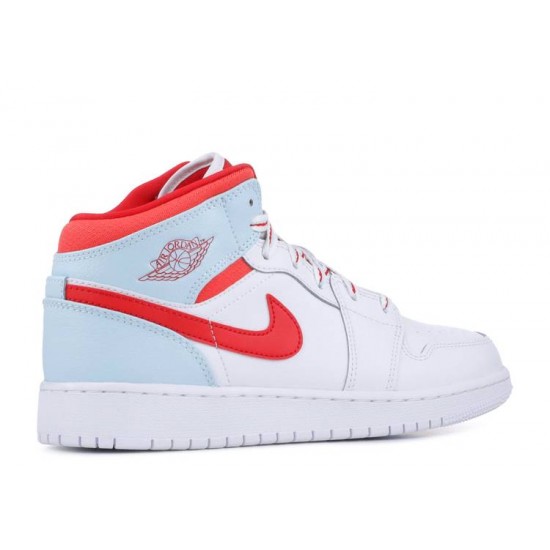 AIR JORDAN 1 MID GS TOPAZ MIST  555112 104