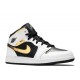 AIR JORDAN 1 MID GS WHITE GOLD  554725 190