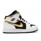 AIR JORDAN 1 MID GS WHITE GOLD  554725 190