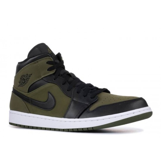 AIR JORDAN 1 MID OLIVE CANVAS  554724 301