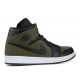 AIR JORDAN 1 MID OLIVE CANVAS  554724 301