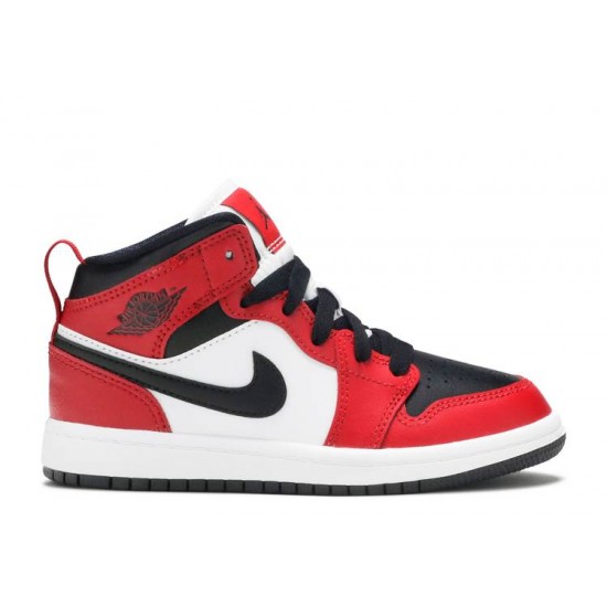 AIR JORDAN 1 MID PS CHICAGO BLACK TOE  640734 069