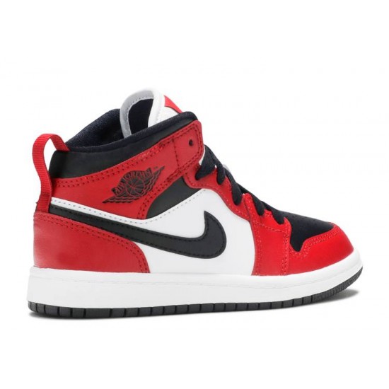 AIR JORDAN 1 MID PS CHICAGO BLACK TOE  640734 069