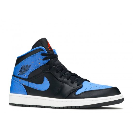 AIR JORDAN 1 MID ROYAL SPLATTER  554724 048