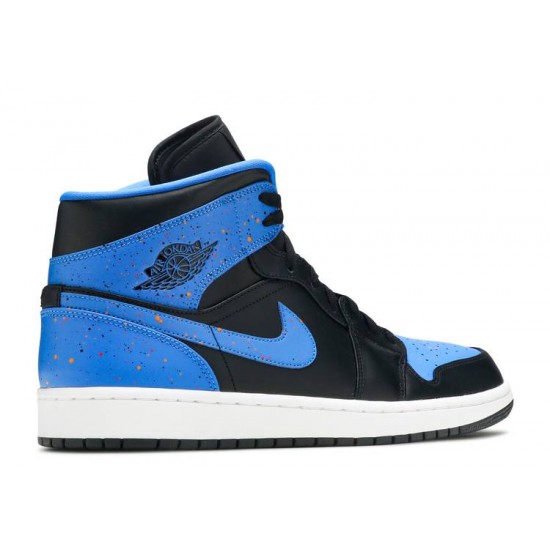 AIR JORDAN 1 MID ROYAL SPLATTER  554724 048