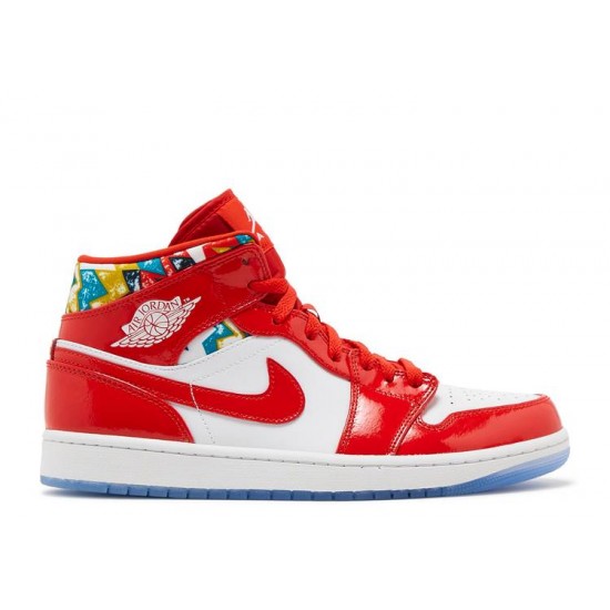 AIR JORDAN 1 MID SE BARCELONA SWEATER  dc7294 600