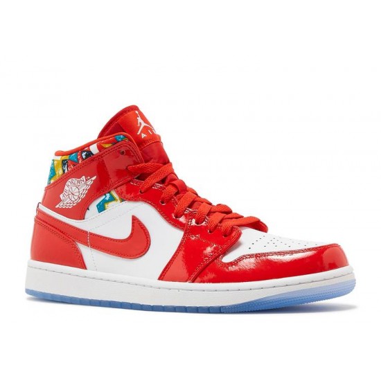 AIR JORDAN 1 MID SE BARCELONA SWEATER  dc7294 600