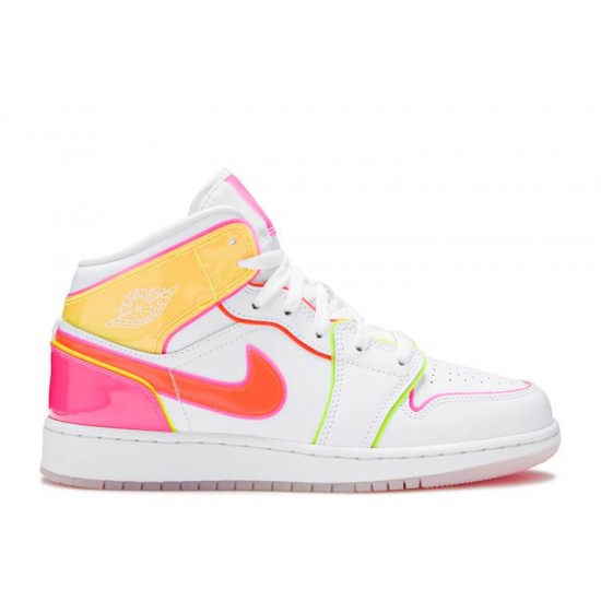 AIR JORDAN 1 MID SE GS EDGE GLOW  cv4611 100