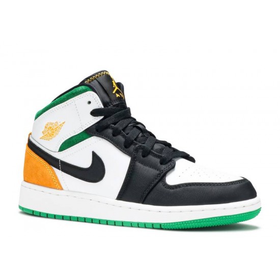 AIR JORDAN 1 MID SE GS OAKLAND  bq6931 101