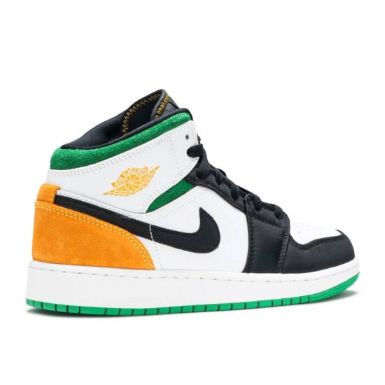 AIR JORDAN 1 MID SE GS OAKLAND  bq6931 101