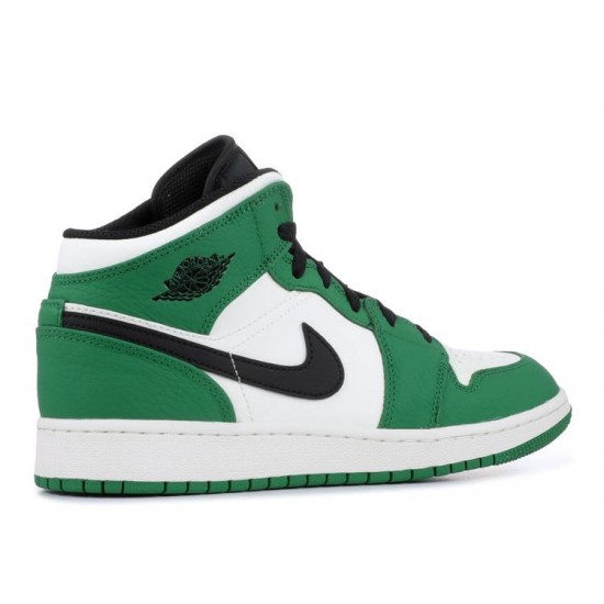 AIR JORDAN 1 MID SE GS PINE GREEN  bq6931 301