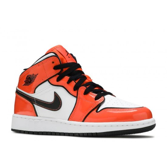 AIR JORDAN 1 MID SE GS TURF ORANGE  bq6931 802