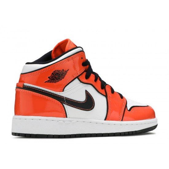 AIR JORDAN 1 MID SE GS TURF ORANGE  bq6931 802