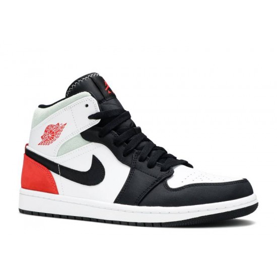 AIR JORDAN 1 MID SE RED BLACK TOE  852542 100