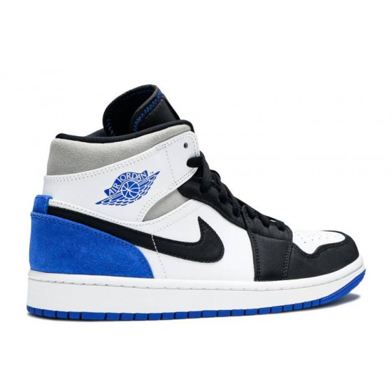 AIR JORDAN 1 MID SE ROYAL BLACK TOE  852542 102