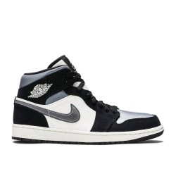 AIR JORDAN 1 MID SE SATIN SMOKE GREY  852542 011